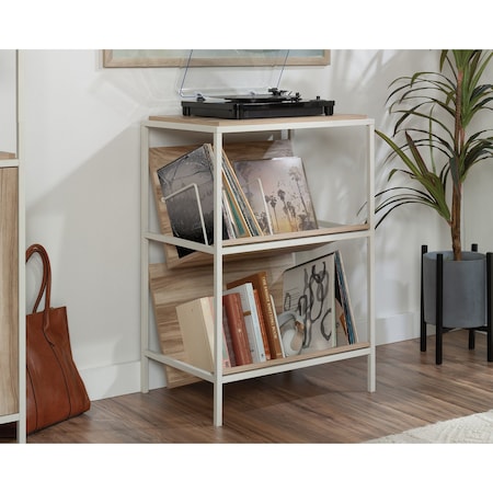 Sauder Nova Loft Accent Storage Ka , Tilted shelves ideal for vinyl record albums, books, or magazines 433798